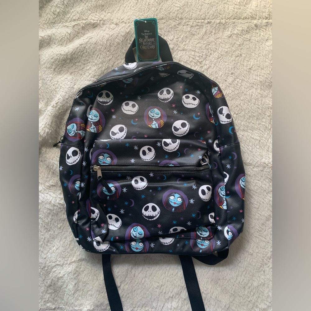 DISNEY TIM BURTON'S THE NIGHTMARE BEFORE CHRISTMAS JACK & SALLY LARGE BACKPACK